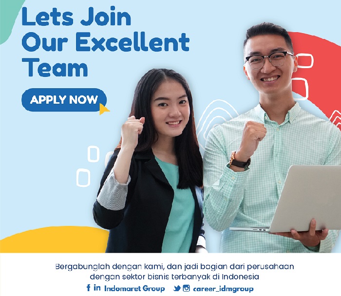 PT Indomarco Prismatama atau Indomaret Group buka lowongan kerja terbaru pada Juli 2026 untuk lulusan SMA/SMK, D3, dan S1.