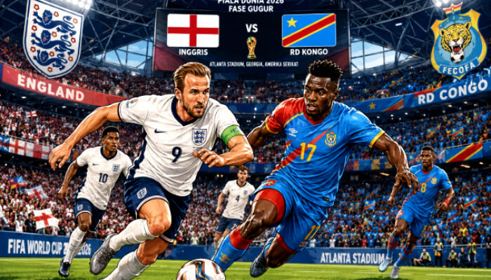 Jadwal Piala Dunia Kamis 2 Juli: Prediksi Pertandingan Inggris vs RD Kongo