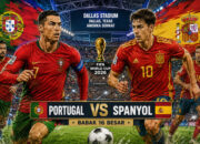 Jadwal dan Prediksi Pertandingan Portugal vs Spanyol Piala Dunia 2026 berlangsung di Dallas Stadium, Texas, Selasa