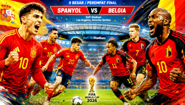 Jadwal dan Prediksi Pertandingan Spanyol vs Belgia