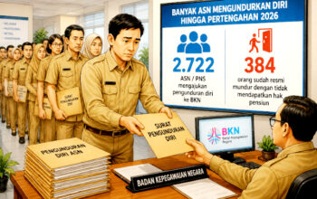 2.722 ASN Ajukan Pengunduran Diri, 384 Orang Sudah Resmi Tanpa Hak Pensiun umumnya ASN usia muda dan produktif