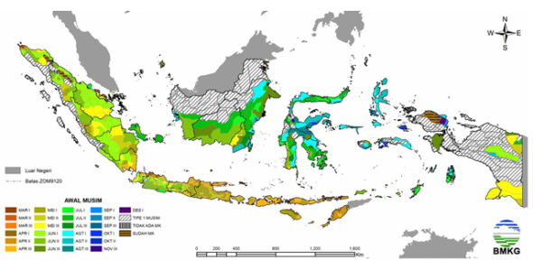 Peringatan dini BMKG menyebutkan angin kencang dan udara panas di sejumlah wilayah di Sulsel, Selasa (11/8/2026, serta potensi hujan