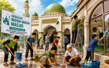 10 Agustus, Geber Masjid Nasional, Ini Pendaftaran dan Rangkaian Kegiatan