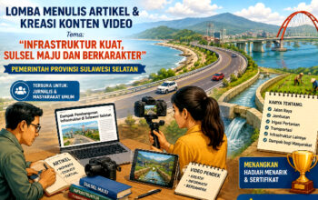 Lomba Karya Jurnalistik dan Konten Video Berhadiah Umrah dan Sepeda Motor oleh Pemerintah Provinsi Sulawesi Selatan