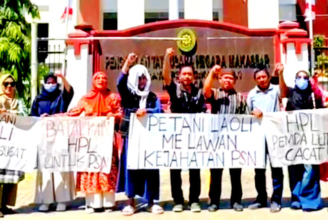 Petani Laoli Gugat Pemkab Luwu Timur di PTUN Makassar atas kasus pengosongan lahan di Desa Harapan, Malili