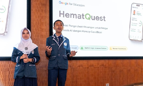 Tiga murid SMPN 3 Sinjai tampil di forum nasional presentasikan inovasi AI di Kantor Google Indonesia dalam ajang Indonesia Leader Series 2026