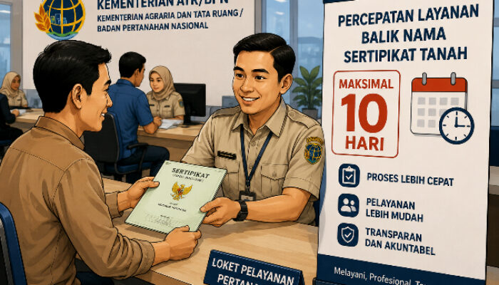 Pemerintah Mempercepat Proses Balik Nama Sertifikat Tanah