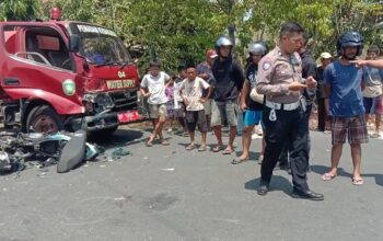 Dua remaja tewas tertabrak armada Damkar di Parepare, saat mengendarai sepeda motor, di Jln Lamihade dan Jln Gelora Mandiri,Minggu (6/9/2026)