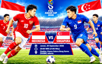 Jadwal Siaran Langsung FIFA ASEAN Cup Indonesia vs Singapura Malam Ini di Stadion Utama Gelora Bung Karno Jakarta