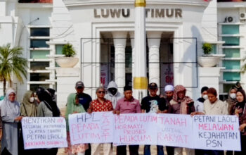 Petani Laoli Mendesak Pemkab Lutim Hentikan Aktivitas di Lahan Objek Sengketa