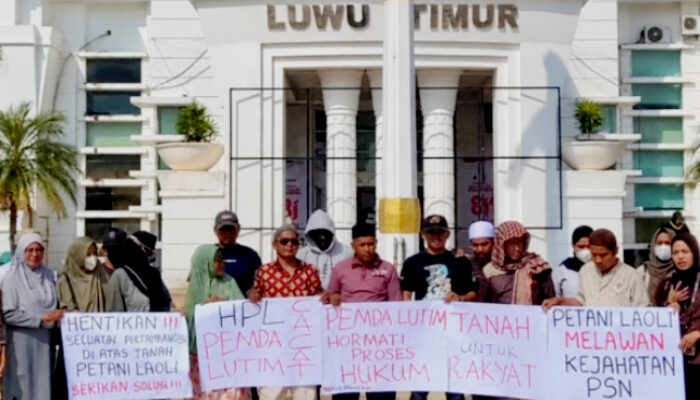 Petani Laoli Mendesak Pemkab Lutim Hentikan Aktivitas di Lahan Objek Sengketa