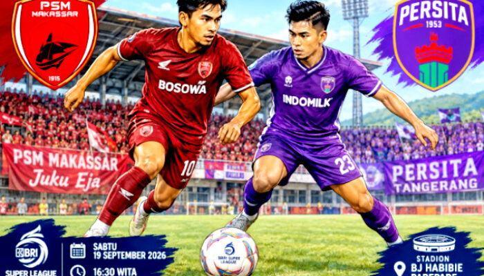 Siaran Langsung Laga PSM vs Persita Petang Ini