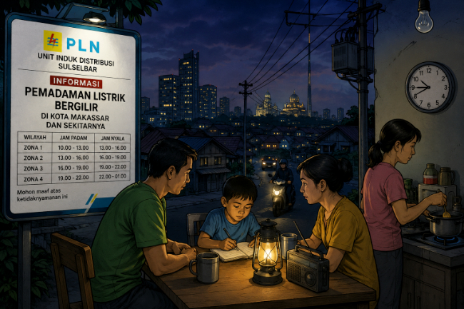 Pemadaman Bergilir di Makassar dan Sekitarnya, PLN Targetkan Normal 5 September kata General Manager PLN UID Sulselbar