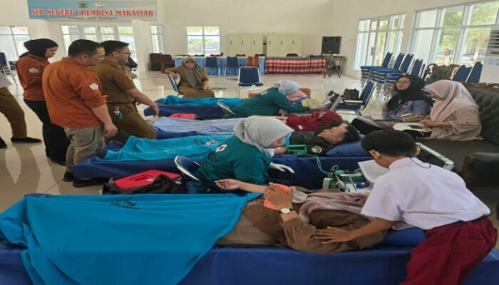 SLBN 1 Makassar Gandeng PMI Gelar Donor Darah