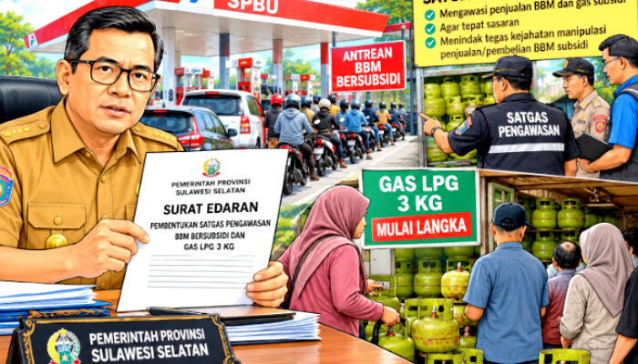 Pemprov Sulsel Keluarkan Perintah Pengawasan BBM dan Gas 3 Kg