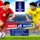 Jadwal Siaran Langsung Indonesia vs Malaysia FIFA ASEAN Cup Malam Ini
