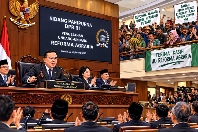 DPR Sahkan UU Reforma Agraria, Ini Poin Krusial Penguatan Agraria pada Rapat Paripurna, Selasa (22/9/2026)