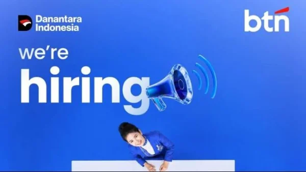 Bank BTN buka lowongan kerja melalui jalur rekrutmen General Banking Staff. Pendaftaran mulai 8 hingga 22 Oktober 2026