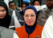 Mantan Bupati Gowa Husniah Talenrang Ditahan setelah menjalani pemeriksaan di Mapolda Sulsel selama enam jam