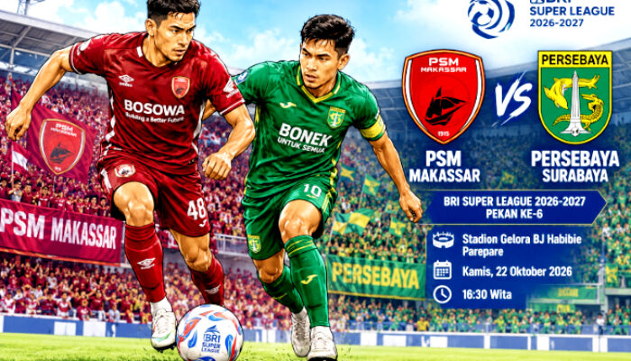 BRI Super League: PSM vs Persebaya, Duel Klasik Jumpa Mantan Petang Ini